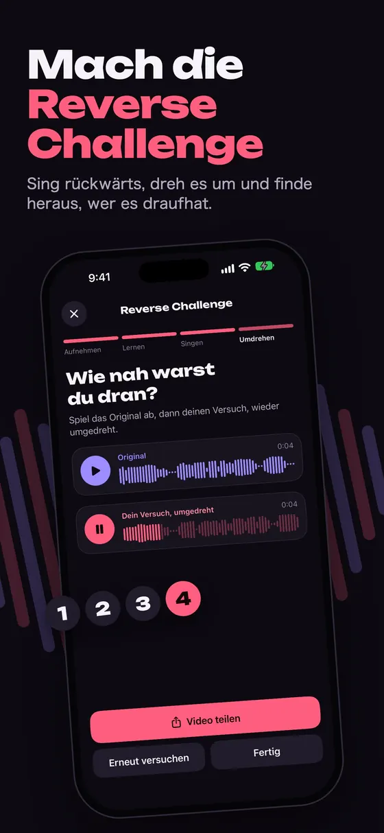 Reversy Reverse Challenge: Sing es rückwärts und dreh es um
