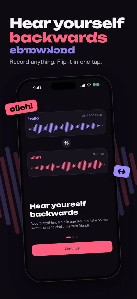 Reversy: record your voice and hear it backwards