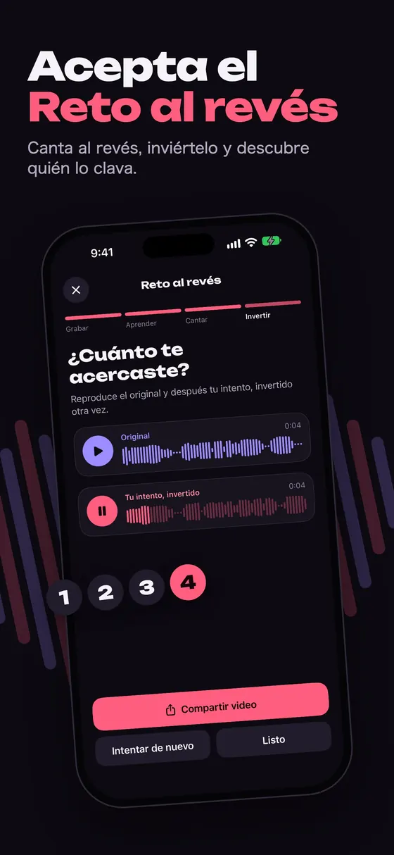 Reto al revés de Reversy: cántalo al revés e inviértelo