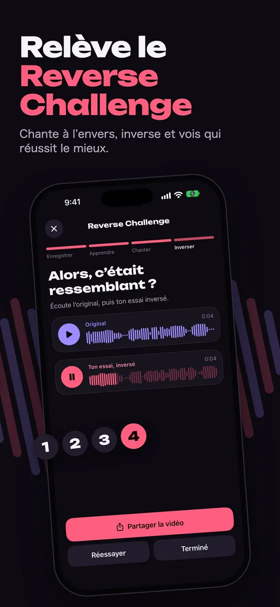 Reverse Challenge de Reversy : chante à l’envers, puis inverse