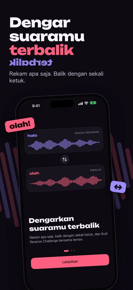 Reversy: rekam suaramu dan dengarkan terbalik