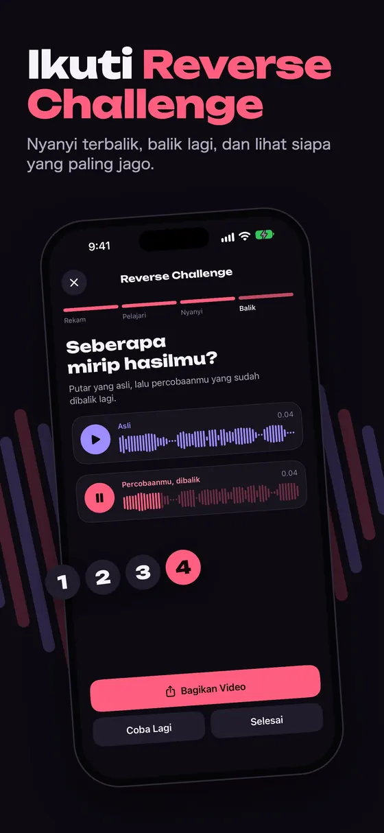 Reverse Challenge di Reversy: nyanyikan terbalik lalu balik lagi