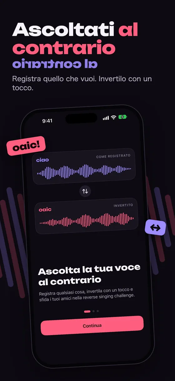 Reversy: registra la tua voce e ascoltala al contrario